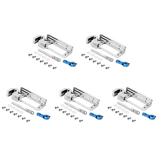 Yangyou 5X Servo Parabolschalter Gerät Luft Fahrzeug Wurfgerät Tarot Dispenser mit 25T Servo Arm für Fernbedienung Auto RC ES3001, Silber + Blau von Yangyou