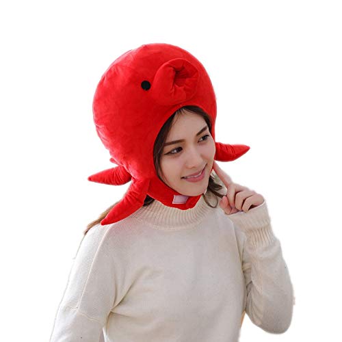 Yanmcxly Lustiger Hut zum Verkleiden, niedliche Oktopus-Kopfbedeckung, Cosplay, Party, Kostüm, Kopfbedeckung von Yanmcxly