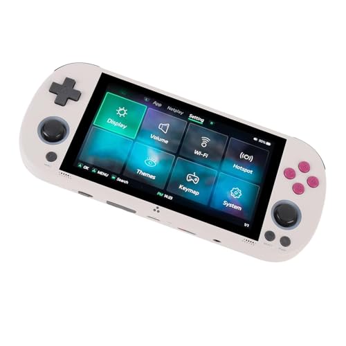 Retro Video Gaming Console, Handheld 4,96 Zoll 720x1280 IPS -Bildschirm Tragbare 64 GB Spielekonsole Unterstützt 28 Simulatoren mit Moonlight, Multimedia Player (2) von Yanmis