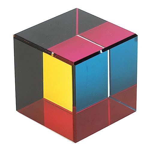Yanmis Farbwürfel, optisches Prisma, dekorative Tischdekoration, Lernspielzeug (40 mm) von Yanmis