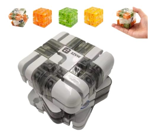 Large 3D Puzzle Maze Cube - Fascinating Brain Teaser Toy, Smart Rolling Ball 3D Puzzle Maze Ball, Difficult Challenging Educational Toy for Adults(Grey) von Yanonug