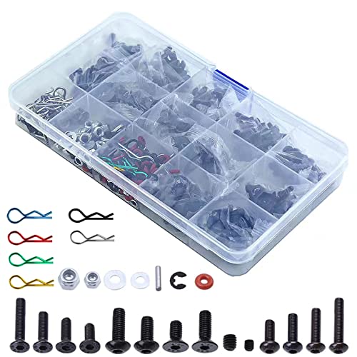 500PCS RC Schrauben Kit Reparaturwerkzeug mit magnetischer Schraubenablage Hardware Befestigungssatz für Traxxas Tamiya Axial Redcat HPI SCX10 Losi 1/8 1/10 RC Cars Crawler Teile 500PCS RC Schrauben Kit Reparaturwerkzeug mit magnetischer Schraubenablage Hardware Befestigungssatz für Traxxas Tamiya Axial Redcat HPI SCX10 Losi 1/8 1/10 RC Cars Crawler Teile von Yaohappy