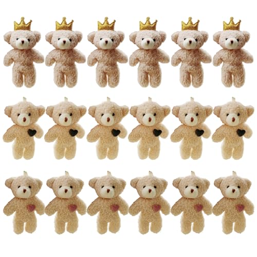 18 PCs Mini gefüllt Plüschbären, 4,7 -Zoll -Mini -Bärenspielzeug Tiny Bears Doll Bulk Weiche kleine Bären -Ornament Plüschgefüllte Tiere für Schlüsselbund DIY Craft Party Gunst, Teddy Bears Bulk 18 PCs Mini gefüllt Plüschbären, 4,7 -Zoll -Mini -Bärenspielzeug Tiny Bears Doll Bulk Weiche kleine Bären -Ornament Plüschgefüllte Tiere für Schlüsselbund DIY Craft Party Gunst, Teddy Bears Bulk von Yaoliucp