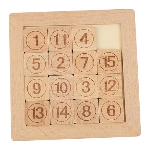 Holznummer Schiebeduzzle, Hirnteaser Spielzeug Tangram Slide Puzzle -Spiel, sequentielles Rätselbrettspiel, Bildungsspielzeug für Kinder und Erwachsene Holznummer Schiebeduzzle, Hirnteaser Spielzeug Tangram Slide Puzzle -Spiel, sequentielles Rätselbrettspiel, Bildungsspielzeug für Kinder und Erwachsene von Yaoliucp