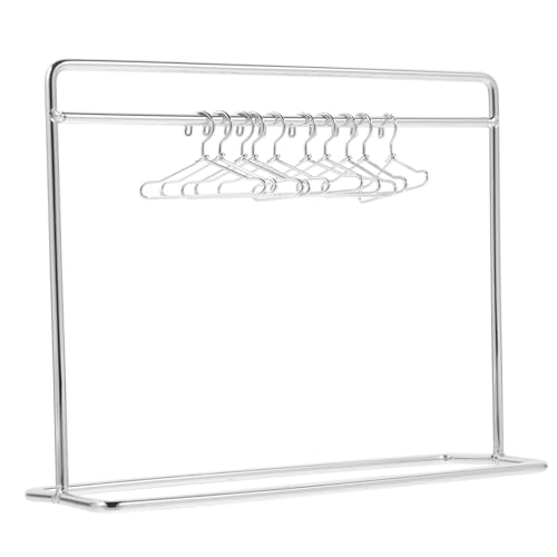 Miniaturpuppenbekleidungsregal Set, Mini -Puppenkleider -Kleidungs -Display -Rack mit 10 Prozent Mini -Kleidung Hausmöbelzubehör für Dollhouse Supplies Miniaturpuppenbekleidungsregal Set, Mini -Puppenkleider -Kleidungs -Display -Rack mit 10 Prozent Mini -Kleidung Hausmöbelzubehör für Dollhouse Supplies von Yaoliucp