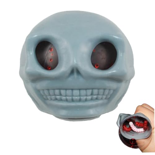 Schädel Stress Relief Spielzeug Neuheit Schädel Squeeze Bälle Spielzeug Squeeze Bälle Horror Stressabbau für Kinder und Erwachsene grau Schädel Stress Relief Spielzeug Neuheit Schädel Squeeze Bälle Spielzeug Squeeze Bälle Horror Stressabbau für Kinder und Erwachsene grau von Yaoliucp