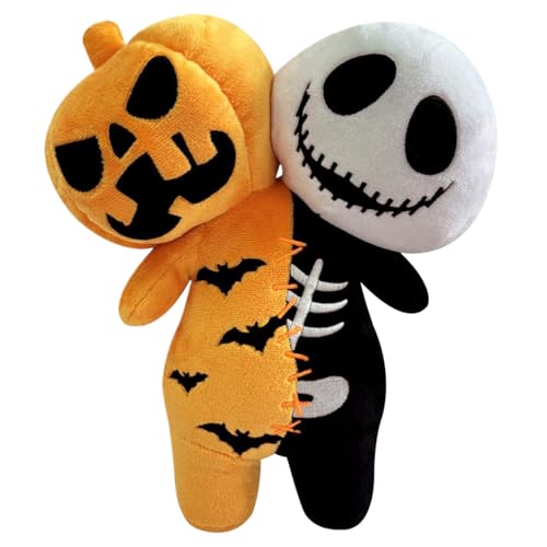 Voodoo -Puppen, 9, 8 in leuchtendem Kürbisschädel Halloween Plüschspielzeug, gruselige, gefüllte Dual -Kopf -Leuchten im dunklen Skelett & Kürbis -Plüsch für Kinder Jungen Mädchen und Erwachsene, Spie Voodoo -Puppen, 9, 8 in leuchtendem Kürbisschädel Halloween Plüschspielzeug, gruselige, gefüllte Dual -Kopf -Leuchten im dunklen Skelett & Kürbis -Plüsch für Kinder Jungen Mädchen und Erwachsene, Spie von Yaoliucp