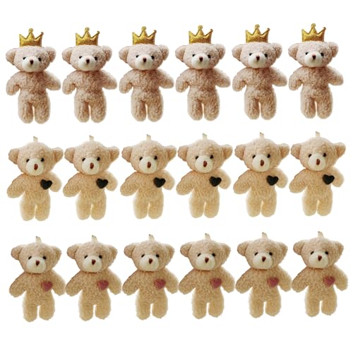 Yaoliucp 18 PCs Mini -Bärenspielzeug, 4, 7 Zoll winzige Bären DULL MULK Weiche Plüschgefüllte Tiere für Schlüsselbund DIY -Handwerk für Babyparty Geburtstagsgeschenke Yaoliucp 18 PCs Mini -Bärenspielzeug, 4, 7 Zoll winzige Bären DULL MULK Weiche Plüschgefüllte Tiere für Schlüsselbund DIY -Handwerk für Babyparty Geburtstagsgeschenke von Yaoliucp