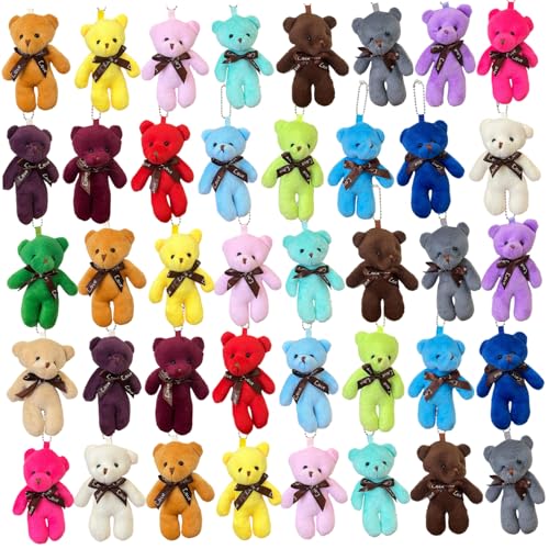 Yaoliucp 48pcs Kleine winzige Plüschbären -Massen -Mini -Stofftiere kleine Bärenparty Gefälligkeiten für den Geburtstag von DIY Schlüsselbund Yaoliucp 48pcs Kleine winzige Plüschbären -Massen -Mini -Stofftiere kleine Bärenparty Gefälligkeiten für den Geburtstag von DIY Schlüsselbund von Yaoliucp