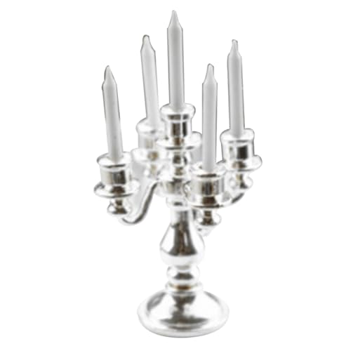 Yaoliucp Dollhouse Candlestick Mini Kerzenhalter Miniatur -Spielszene Model Puppenzubehör Silber Miniatur Candlestick Yaoliucp Dollhouse Candlestick Mini Kerzenhalter Miniatur -Spielszene Model Puppenzubehör Silber Miniatur Candlestick von Yaoliucp