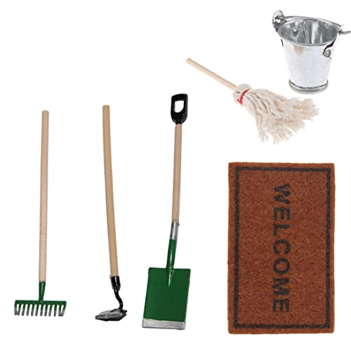 Yaoliucp Dollhouse Farm Tools Miniaturgartenreinigungsbereinigungsset Teppichbesen Accessoires MINI Model Simulation Dollhouse Farm Tool Yaoliucp Dollhouse Farm Tools Miniaturgartenreinigungsbereinigungsset Teppichbesen Accessoires MINI Model Simulation Dollhouse Farm Tool von Yaoliucp