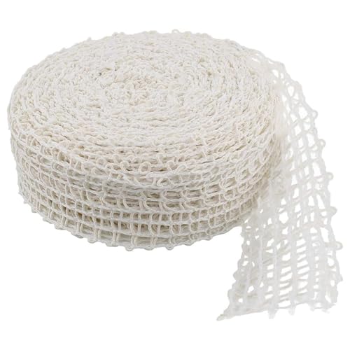 Yaoliucp Fleischnetzbrötchen 164 Fuß elastische Größe 16 geräuchertes Fleisch Geflügel Schinken Netting Metzger Schnurret Roll für Küchenwurst Machen Kochen trocknen BBQ Rindfleisch von Yaoliucp
