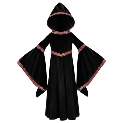 Yaoliucp Frauen Renaissance Kostüme, mittelalterliches Kleid für Frauen, Langarm Vampir -Kleid, Stickerei mit Kapuze Renaissance Kostüm für Halloween -Party -Cosplay, m Yaoliucp Frauen Renaissance Kostüme, mittelalterliches Kleid für Frauen, Langarm Vampir -Kleid, Stickerei mit Kapuze Renaissance Kostüm für Halloween -Party -Cosplay, m von Yaoliucp