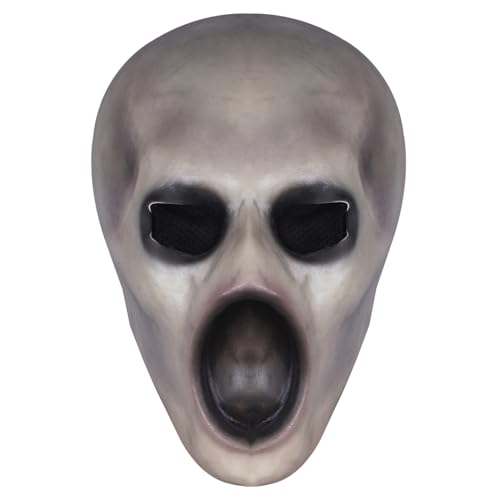 Yaoliucp Gruselige Gesichtsmaske blasse Halloween -Maske Ghost Skull Cosplay Kostüm Halloween Party Volles Gesicht gruselige blasse Einheit, Produktionen Yaoliucp Gruselige Gesichtsmaske blasse Halloween -Maske Ghost Skull Cosplay Kostüm Halloween Party Volles Gesicht gruselige blasse Einheit, Produktionen von Yaoliucp