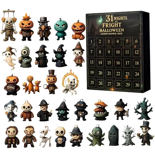 Yaoliucp Halloween Adventskalender 2025 31 Nächte Horror Adventskalender 2025 mit Zahlen Scary Puppensammler für Kinder Erwachsene Teenager Halloween Countdown Yaoliucp Halloween Adventskalender 2025 31 Nächte Horror Adventskalender 2025 mit Zahlen Scary Puppensammler für Kinder Erwachsene Teenager Halloween Countdown von Yaoliucp