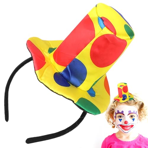Yaoliucp Jester Stirnband Clown Top Hut | Jester Hut Haarzubehör, lustige Stirnbänder mit bunten Clownhut Haar Hoop Lustige Party Clown Kostüm für Mädchen Kleider Haarzubehör Accessoires Yaoliucp Jester Stirnband Clown Top Hut | Jester Hut Haarzubehör, lustige Stirnbänder mit bunten Clownhut Haar Hoop Lustige Party Clown Kostüm für Mädchen Kleider Haarzubehör Accessoires von Yaoliucp