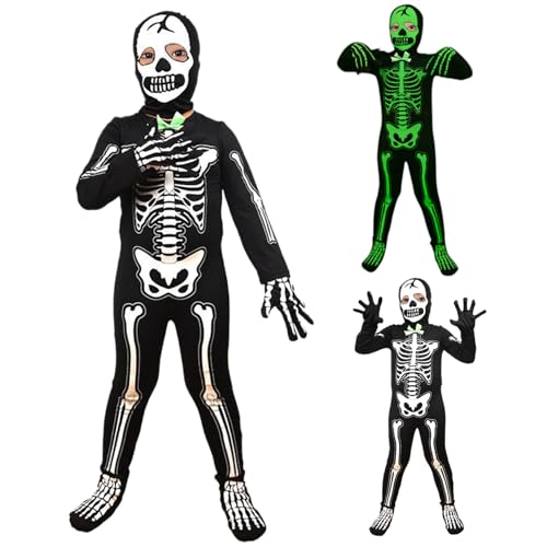 Yaoliucp Kleinkind -Skelettkostüm Ganzkörper im dunklen Langarm -Skelettkostüm mit Handschuhen gruselige Halloween -Kostüme für Jungen und Mädchen, m Kinder Yaoliucp Kleinkind -Skelettkostüm Ganzkörper im dunklen Langarm -Skelettkostüm mit Handschuhen gruselige Halloween -Kostüme für Jungen und Mädchen, m Kinder von Yaoliucp