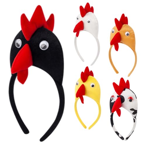 Yaoliucp Lustiges Hühnchenhut -Stirnband, Tierstirnbänder 5pcs niedliche Plüsch Hühnchen -Stirnband Elastizität Cosplay lustige Stirnbänder für Erwachsene Kinder Haarzubehör Foto Requisiten Yaoliucp Lustiges Hühnchenhut -Stirnband, Tierstirnbänder 5pcs niedliche Plüsch Hühnchen -Stirnband Elastizität Cosplay lustige Stirnbänder für Erwachsene Kinder Haarzubehör Foto Requisiten von Yaoliucp
