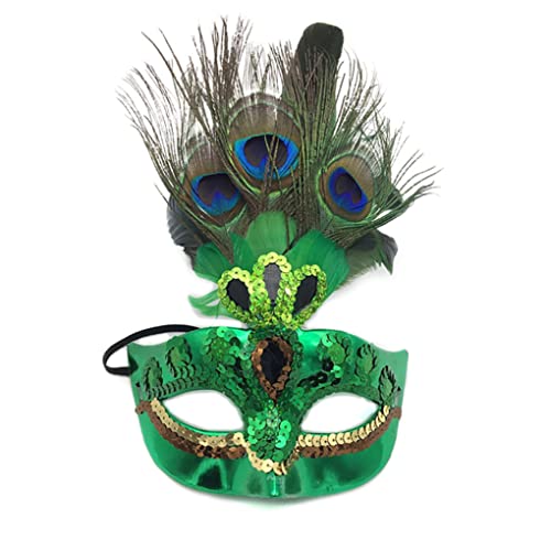 Yaoliucp Make -up -Maske Prom Mask Peacock Party Venezianische Maskerade für Frauengrün Pfauen Yaoliucp Make -up -Maske Prom Mask Peacock Party Venezianische Maskerade für Frauengrün Pfauen von Yaoliucp