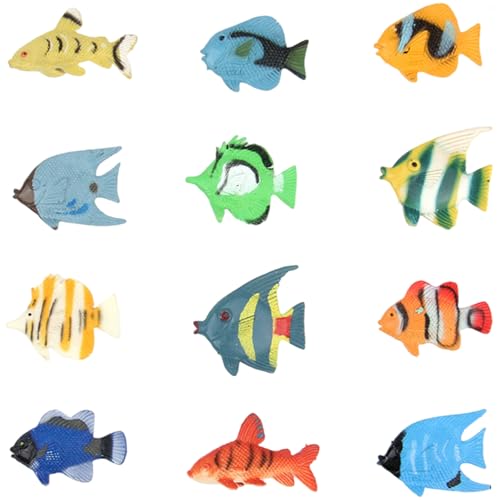 Yaoliucp Mini -Fischfiguren 12PCs lebensechtiger Verschiedene Tropische Fischspielzeug pädagogische PVC -Meerestier -Figuren für Zuhause, Vorschule, Tropische Spielzeug -Set Yaoliucp Mini -Fischfiguren 12PCs lebensechtiger Verschiedene Tropische Fischspielzeug pädagogische PVC -Meerestier -Figuren für Zuhause, Vorschule, Tropische Spielzeug -Set von Yaoliucp