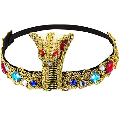 Yaomiao Stirnband mit Ägyptischer Schlange Diadem Kleopatra Kobra Ägyptische Krone Kopfschmuck Der Ägyptischen Königin für Damen Accessoires Kostuem Halloween Karneval Haarschmuck Erwachsene Yaomiao Stirnband mit Ägyptischer Schlange Diadem Kleopatra Kobra Ägyptische Krone Kopfschmuck Der Ägyptischen Königin für Damen Accessoires Kostuem Halloween Karneval Haarschmuck Erwachsene von Yaomiao