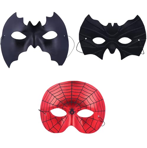 Superhelden-Maske, Spinnenmasken, Batgirl, Batboy, Erwachsenenkostümmaske, schwarze Augenmaske, halbe Gesichtsmaske, für Halloween-Kostüm, Cosplay, Partyzubehör, Halloween, Bühnenaufführung, Superhelden-Maske, Spinnenmasken, Batgirl, Batboy, Erwachsenenkostümmaske, schwarze Augenmaske, halbe Gesichtsmaske, für Halloween-Kostüm, Cosplay, Partyzubehör, Halloween, Bühnenaufführung, von Yapartifa
