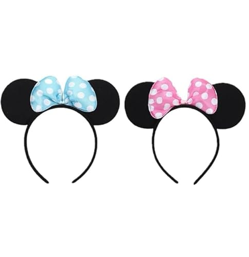 Yapartifa Mickey Mouse Ohren Stirnbänder Neuheit Zubehör Urlaub Party Geburtstag Party Cosplay Zubehör für Erwachsene Kinder 2 Stück Yapartifa Mickey Mouse Ohren Stirnbänder Neuheit Zubehör Urlaub Party Geburtstag Party Cosplay Zubehör für Erwachsene Kinder 2 Stück von Yapartifa