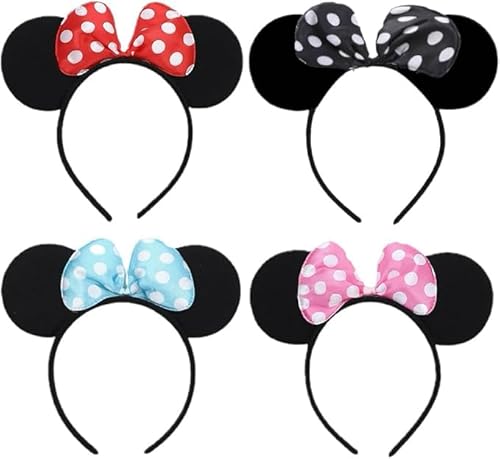 Yapartifa Micky Maus Ohren Stirnbänder Neuheit Zubehör Urlaub Party Geburtstag Party Cosplay Zubehör für Erwachsene Kinder 4 Stück Yapartifa Micky Maus Ohren Stirnbänder Neuheit Zubehör Urlaub Party Geburtstag Party Cosplay Zubehör für Erwachsene Kinder 4 Stück von Yapartifa