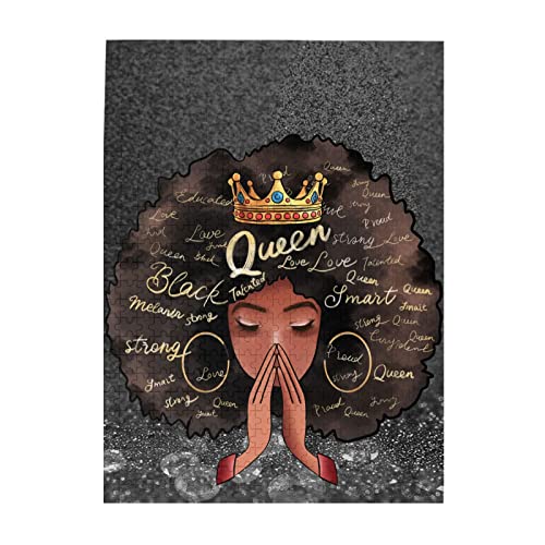 Afrikanisches Schwarzes Mädchen Puzzle für Erwachsene, 500 Teile, lustiges Familienspiel, Ölgemälde für Teenager, intellektuelles Dekompressionspädagogisches Lernspielzeug (1 Kunststoffbox Afrikanisches Schwarzes Mädchen Puzzle für Erwachsene, 500 Teile, lustiges Familienspiel, Ölgemälde für Teenager, intellektuelles Dekompressionspädagogisches Lernspielzeug (1 Kunststoffbox von Yapcklu