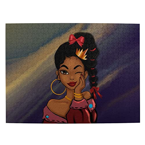 Afroamerikanische Frauen 500 Stück Erwachsene Holzpuzzle Dekoration Muster DIY Puzzle Heimdekoration für Freunde (1 Plastikbox Afroamerikanische Frauen 500 Stück Erwachsene Holzpuzzle Dekoration Muster DIY Puzzle Heimdekoration für Freunde (1 Plastikbox von Yapcklu