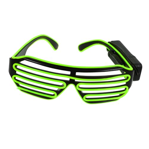 Yardenfun 1 Paar Kabellose LED Leuchtbrille Glühende Partybrille für Karneval Festivals Halloween und Nachtveranstaltungen und Einfach zu Tragen für Outdoor Aktivitäten von Yardenfun