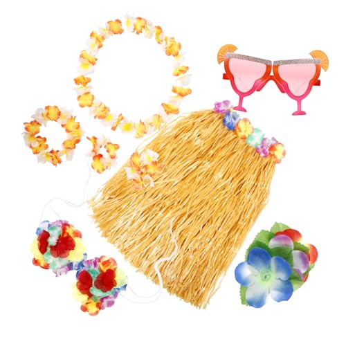 Yardenfun 1 Satz Hawaiian Party Dekorationsset Teiliges Set mit Haarclip Blumenkranz Strumpfrock und Sonnenbrille für Strand und Geburtstagsfeiern für Luau Events und Sommerfeste Yardenfun 1 Satz Hawaiian Party Dekorationsset Teiliges Set mit Haarclip Blumenkranz Strumpfrock und Sonnenbrille für Strand und Geburtstagsfeiern für Luau Events und Sommerfeste von Yardenfun