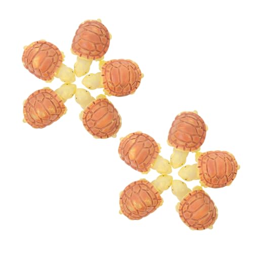 Yardenfun 10 Stück Teiliges Aquarium Simulation Schildkröten Realistische Resin Mikro Landschaft Deko Langlebige Waschbare Fischbecken Ornamente für Aquarien und Reptilienbecken von Yardenfun