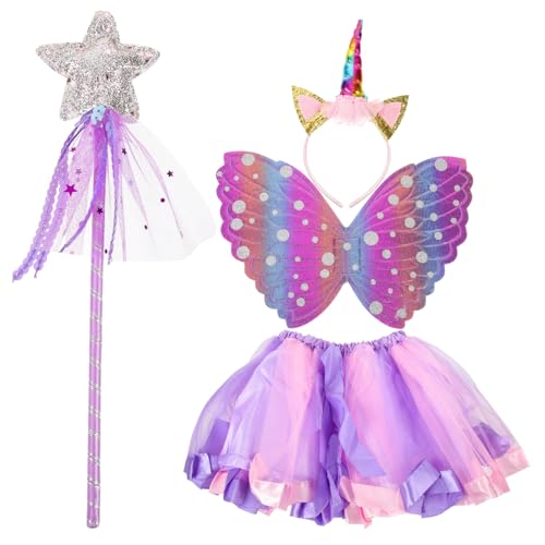 Yardenfun 1Satz Regenbogen Tüllrock Haarreif Zauberstab für Fasching Karneval Partys Leicht Yardenfun 1Satz Regenbogen Tüllrock Haarreif Zauberstab für Fasching Karneval Partys Leicht von Yardenfun