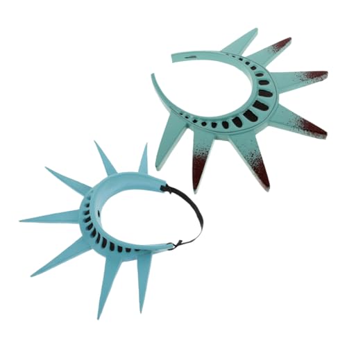 Yardenfun 2 Stück Freiheitsstatue Stirnband Krone und Kopfstück für Erwachsene und Cosplay Haarreif für Halloween Kostüm und Patriotische Feiern Yardenfun 2 Stück Freiheitsstatue Stirnband Krone und Kopfstück für Erwachsene und Cosplay Haarreif für Halloween Kostüm und Patriotische Feiern von Yardenfun