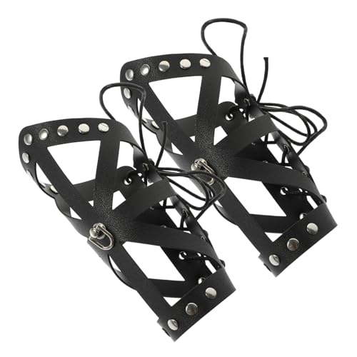 Yardenfun 2 Stück Punk Arm Guards aus Leichtem Kunstleder Atmungsaktive Armschützer für Männer und Frauen Bequem Strapazierfähig für Cosplay Renaissance und Alltag Yardenfun 2 Stück Punk Arm Guards aus Leichtem Kunstleder Atmungsaktive Armschützer für Männer und Frauen Bequem Strapazierfähig für Cosplay Renaissance und Alltag von Yardenfun