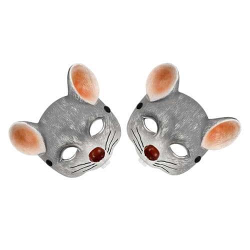 Yardenfun 2 Stück Realistische Maske Halbgesicht PU Schaumstoff Halloween Karneval Cosplay Maske für Erwachsene und Leicht und Langlebig Komfortabel zu Tragen von Yardenfun