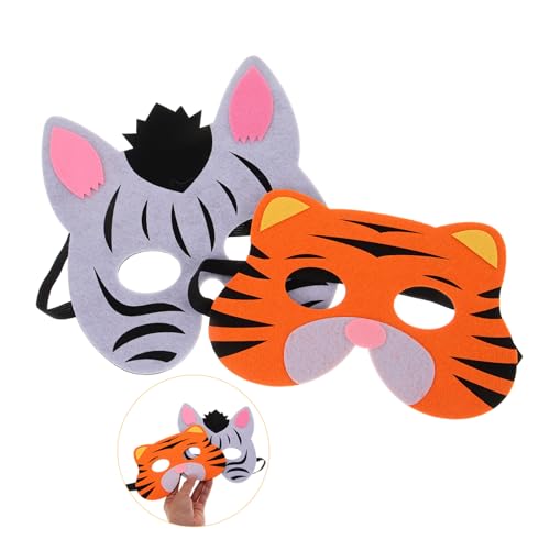 Yardenfun 2 Stück Teiliges Tiermasken mit Elastischem Band Leichte und Atmungsaktive Halbgesichts Masken für Halloween Karneval Lustige Masquerade Tiergesicht Masken für Kostümparty Yardenfun 2 Stück Teiliges Tiermasken mit Elastischem Band Leichte und Atmungsaktive Halbgesichts Masken für Halloween Karneval Lustige Masquerade Tiergesicht Masken für Kostümparty von Yardenfun