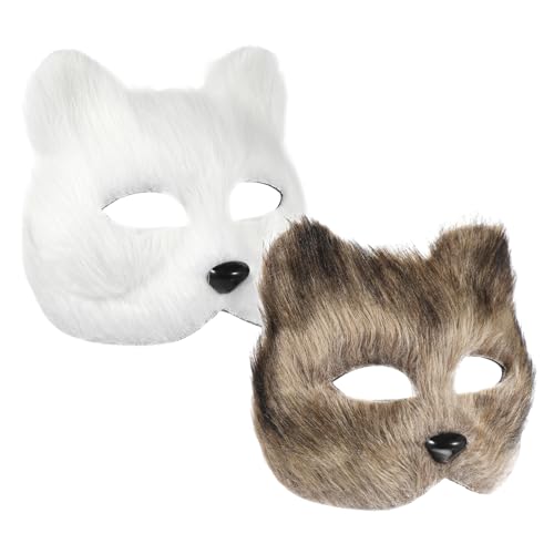 Yardenfun 2 Stück Tiermaske für Erwachsene Halloween Maske Diy Maske für Karneval Cosplay Partys Leicht Langlebig Komfortabel für Stundenlangen Tragekomfort Yardenfun 2 Stück Tiermaske für Erwachsene Halloween Maske Diy Maske für Karneval Cosplay Partys Leicht Langlebig Komfortabel für Stundenlangen Tragekomfort von Yardenfun