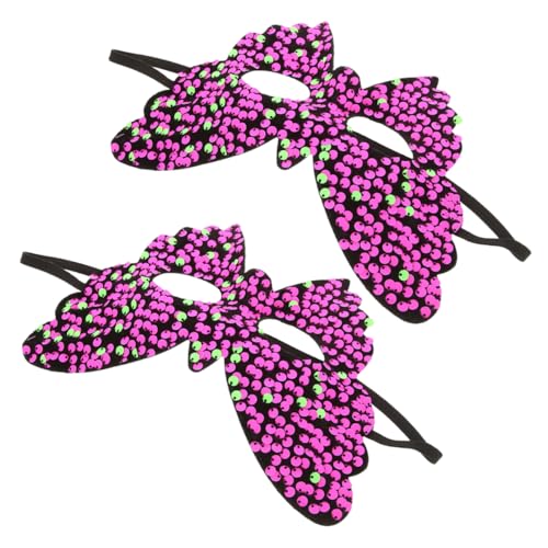 Yardenfun 2 Stück Venezianische Schmetterlings-maskerade-maske Mit Pailletten Für Frauen Für Weihnachten, Halloween, Abschlussball, Partys, Halbe Gesichtsmaske Mit Elastischem Band Yardenfun 2 Stück Venezianische Schmetterlings-maskerade-maske Mit Pailletten Für Frauen Für Weihnachten, Halloween, Abschlussball, Partys, Halbe Gesichtsmaske Mit Elastischem Band von Yardenfun