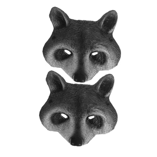 Yardenfun 2 Stück Waschbär Halbgesichtsmasken aus Weichem Atmungsaktivem Material Verstellbar für Erwachsene und Jugendliche Realistische Tiergesichtsmasken für Halloween Karneval Cosplay Yardenfun 2 Stück Waschbär Halbgesichtsmasken aus Weichem Atmungsaktivem Material Verstellbar für Erwachsene und Jugendliche Realistische Tiergesichtsmasken für Halloween Karneval Cosplay von Yardenfun