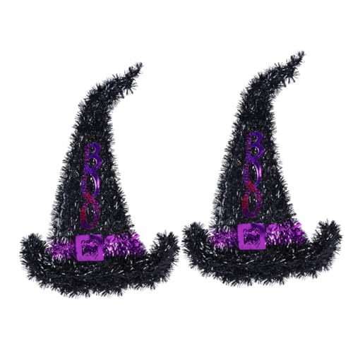Yardenfun 2 Stücke Halloween Deko Hängende Hexenhut Wandanhänger aus Sicherem Material Kreative Partydeko für Halloween Fest Foto Requisit und von Yardenfun