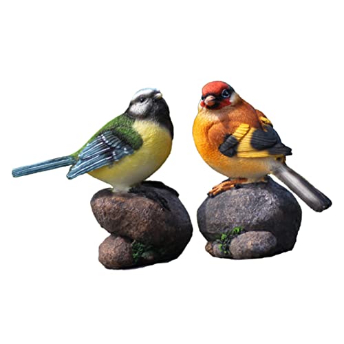 Yardenfun 2er-Pack Vogel-Ornament-Set Aus Kunstharz Realistische Mini-tischskulptur Für Und Garten Yardenfun 2er-Pack Vogel-Ornament-Set Aus Kunstharz Realistische Mini-tischskulptur Für Und Garten von Yardenfun