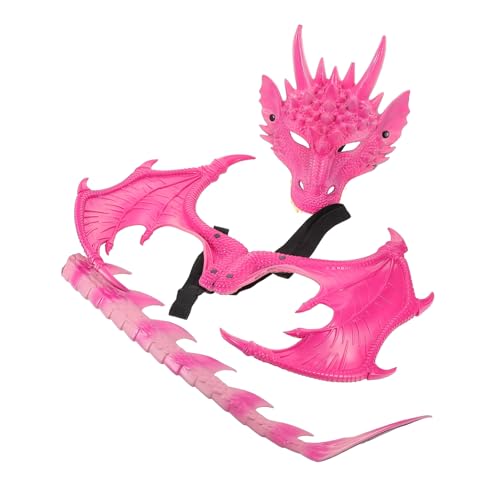 Yardenfun 3 Stück Teiliges Drache Kostüm Set mit Verstellbarer Maske Flügel und für Halloween Cosplay Schulveranstaltungen und Gruppenspiele Vielseitige Festtags Accessoires für Jungen Yardenfun 3 Stück Teiliges Drache Kostüm Set mit Verstellbarer Maske Flügel und für Halloween Cosplay Schulveranstaltungen und Gruppenspiele Vielseitige Festtags Accessoires für Jungen von Yardenfun