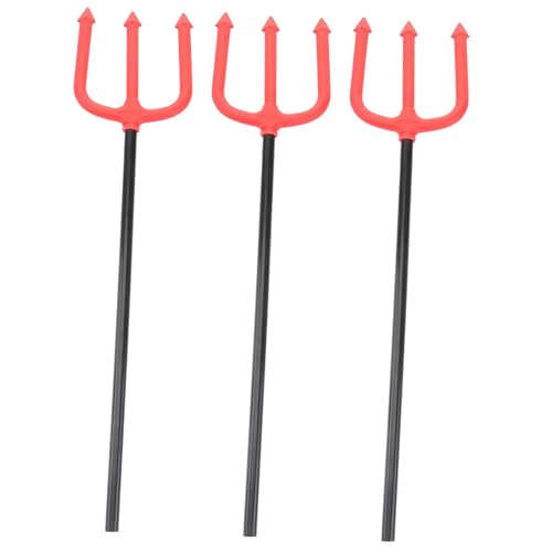 Yardenfun 3 Stück Teiliges Halloween Party Deko Kostüm Accessoire Teufelsgabel für Karneval Robustes Cheerleading Zubehör mit Zufälliger Farbwahl Zufällige Farbe von Yardenfun