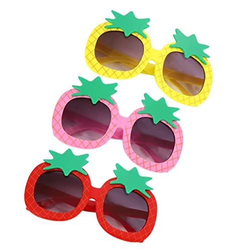 Yardenfun 3 Stück Teiliges Sonnenbrillen Cartoon Ananas Partybrille für Fotoshootings Sicherem Pc Material Leicht Langlebig Yardenfun 3 Stück Teiliges Sonnenbrillen Cartoon Ananas Partybrille für Fotoshootings Sicherem Pc Material Leicht Langlebig von Yardenfun
