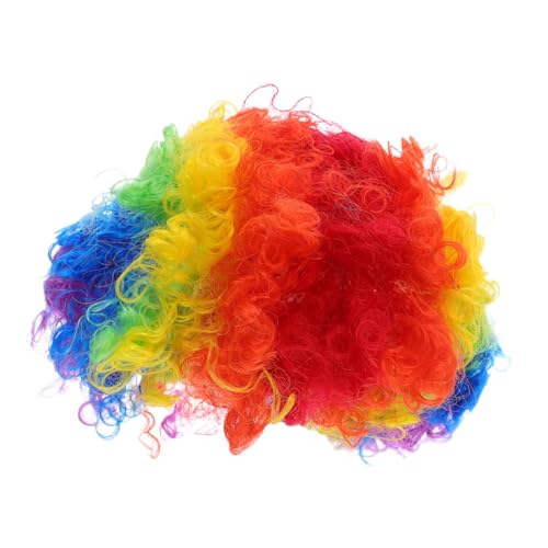 Yardenfun 4 Stück Bunte Afro-perücke Kurz Lockig Verstellbar Karneval Clown Cosplay Party Halloween Weihnachtsfeier Unisex Spaß Kostüm Yardenfun 4 Stück Bunte Afro-perücke Kurz Lockig Verstellbar Karneval Clown Cosplay Party Halloween Weihnachtsfeier Unisex Spaß Kostüm von Yardenfun