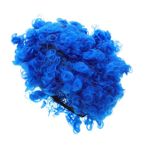 Yardenfun 4 Stück Teiliges Afro Locken Perückenset Blau Langlebig und Verstellbar Disco Party Halloween Clown Cosplay Unisex Faschingskostüm Yardenfun 4 Stück Teiliges Afro Locken Perückenset Blau Langlebig und Verstellbar Disco Party Halloween Clown Cosplay Unisex Faschingskostüm von Yardenfun