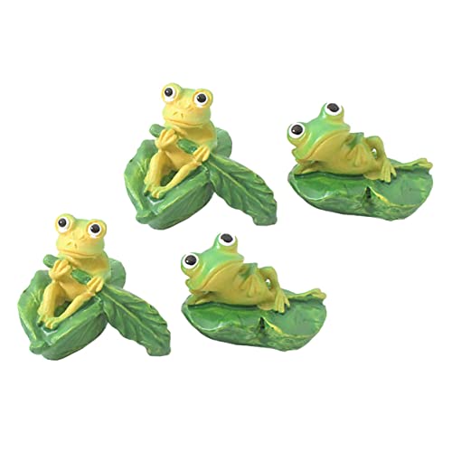 Yardenfun 4 Stücke Frosch Moss Micro Landschaft Ornamente Blatt Frosch Garten Kleine Ornamente Yardenfun 4 Stücke Frosch Moss Micro Landschaft Ornamente Blatt Frosch Garten Kleine Ornamente von Yardenfun