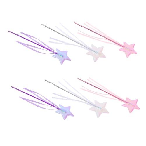 Yardenfun 6 Stück Fünfzackige Feenstäbe für Mädchen Buntes Zauberstab Kindergeburtstag Halloween und Bühnenauftritte Prinzessin Party Requisiten Magische Kostüm Accessoires Yardenfun 6 Stück Fünfzackige Feenstäbe für Mädchen Buntes Zauberstab Kindergeburtstag Halloween und Bühnenauftritte Prinzessin Party Requisiten Magische Kostüm Accessoires von Yardenfun